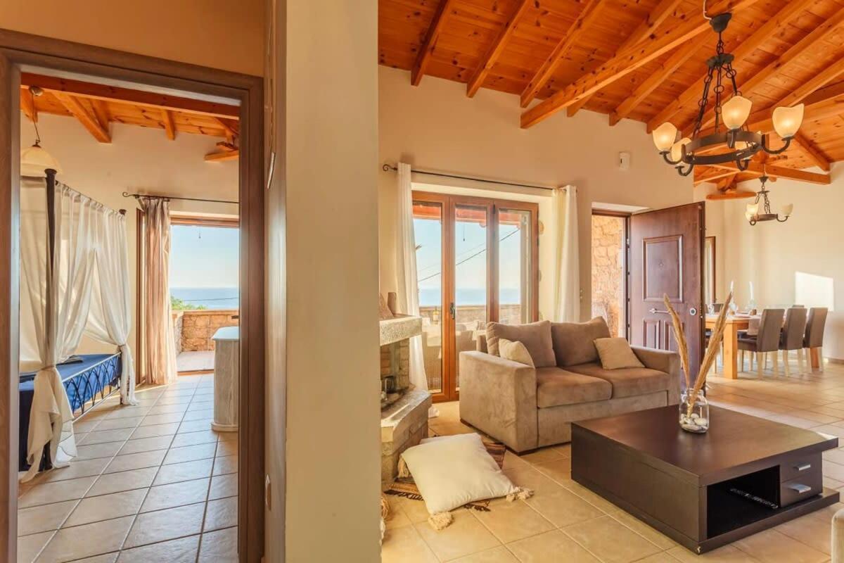 Mani Panoramic Seaviews - Luxury Summer Haven Lévktron Eksteriør bilde